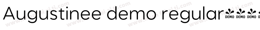 Augustinee demo regular字体转换